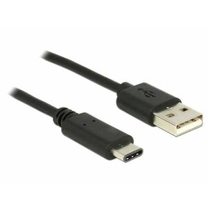 Delock Cable USB 2.0 Type-A male > USB Type-C™ 2.0 male 2.0 m black vyobraziť