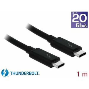 Delock Thunderbolt™ 3 (20 Gb/s) USB-C™ kábel samec > samec pasívny 1, 0 m 5 A čierny vyobraziť