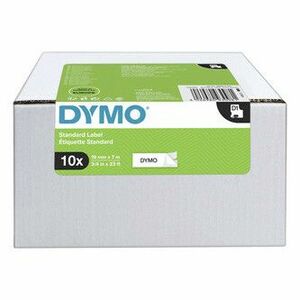 Dymo originál páska do tlačiarne štítkov, Dymo, 2093098, černý tlač/biely podklad, 7m, 19mm, 10ks v balení, cena za balenie, D1 vyobraziť