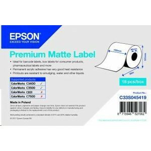 Epson label roll, normal papier, 102mm vyobraziť