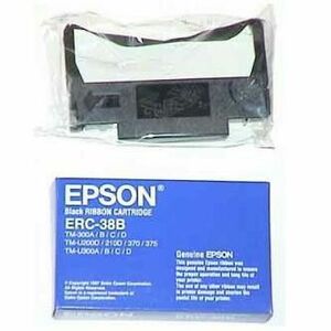 Epson originál páska do pokladne, C43S015374, ERC 38, čierna, Epson TM-300, U 375, U 210, U 220 vyobraziť