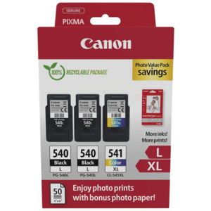 CANON PG-540-Lx2/CL541XL - originálna cartridge, čierna + farebná vyobraziť