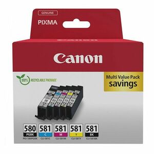 CANON PGI-580 - originálna cartridge, čierna + farebná, 5, 6ml vyobraziť