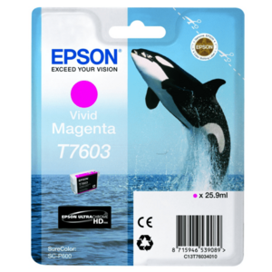 EPSON T7603 (C13T76034N10) - originálna cartridge, purpurová, 25, 9ml vyobraziť