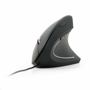GEMBIRD myš MUS-ERGO-01, drôtová, optická, vertikálna, 1200-3200 dpi, USB, čierna vyobraziť