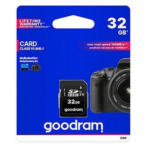 Goodram pamäťová karta Secure Digital Card, 32 GB, SDHC, S1A0-0320R12, UHS-I U1 (Class 10) vyobraziť
