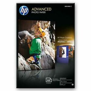 HP Advanced Glossy Photo Paper, Q8692A, foto papier, bez okrajov typ lesklý, zdokonalený typ biely, 10x15cm, 4x6", 250 g/m2, 100 k vyobraziť