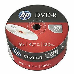 HP DVD-R, DME00070-3, 69303, 4.7GB, 16x, bulk, 50-pack, bez možnosti potlače, 12cm, pre archiváciu dát vyobraziť