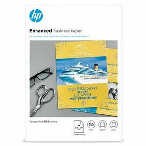 HP Enhanced Business Glossy Laser Photo Paper, CG965A, fotopapier, lesklý, biely, A4, 150 g/m2, 150 ks, laserový, obojstranný tlač vyobraziť