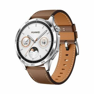 Huawei Watch GT 4/46mm/Silver/Elegant Band/Brown vyobraziť