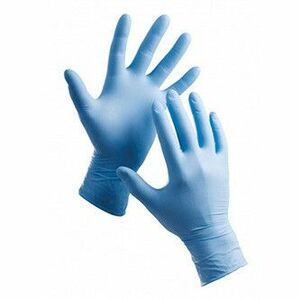 Jednorazové rukavice 8"/ M, modré, 100ks, nitril, Stern vyobraziť