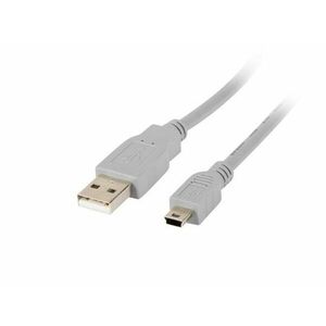 LANBERG USB MINI (M) na USB-A (M) 2.0 kábel 1, 8m, sivý (CANON) vyobraziť