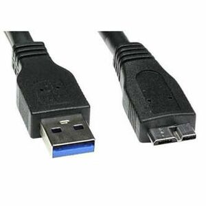 Logo USB kábel (3.0), USB A samec - USB micro B samec, 2m, černý, blister vyobraziť