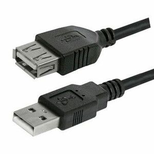Logo USB predlžovačka (2.0), USB A samec - USB A samica, 3m, čierna, cena za 1 kus vyobraziť