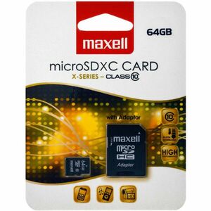 MicroSDXC 64GB CL10 + adpt 854988 MAXELL vyobraziť