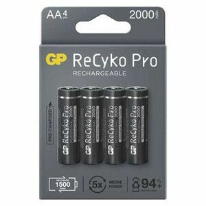 Nabíjacia batéria, AA (HR6), 1.2V, 2000 mAh, GP, papierová krabička, 4-pack, ReCyko Pro vyobraziť