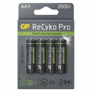 Nabíjacia batéria, AA (HR6), 1.2V, 2000 mAh, GP, papierová krabička, 4-pack, ReCyko Pro Photo Flash vyobraziť