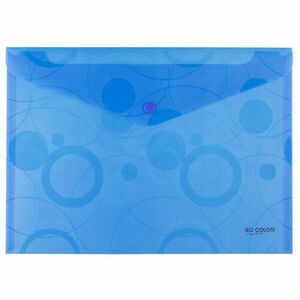 Obálka listová kabelka A4 Neo colori PP s cvokom modrá vyobraziť