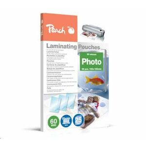 Peach Laminating Pouch Photosize 10x15 cm (106x156 mm), 60mic, S-PP060-20 vyobraziť