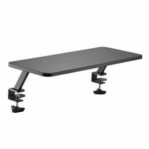 Podstavec pod monitor, pripevniteľný k stolu, čierny, ocel, drevotrieska, 20 kg nosnosť, Powerton, ergo vyobraziť