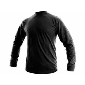 Pánske tričko s dlhým rukávom PETR, čierne, veľ. 4XL vyobraziť