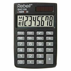 Rebell Kalkulačka RE-SHC108 BX, RE-SHC100N BX, čierna, kapesná, osemmiestna vyobraziť