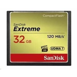 SanDisk Compact Flash 32GB Extreme (R: 120/W: 85 MB/s) UDMA7 vyobraziť