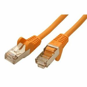 Síťový LAN kábel FTP patchcord, Cat.5e, RJ45 samec - RJ45 samec, 7.5 m, tienený, žltý, economy, DOPREDAJ vyobraziť