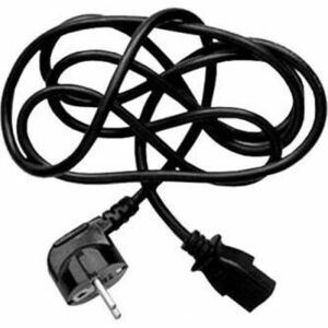Síťový kabel 230V napájací, CEE7 (vidlica) - C13, 2m, VDE approved, černý, Logo vyobraziť