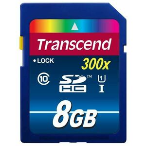 TRANSCEND SDHC karta 8GB Premium, Class 10 UHS-I, 300X vyobraziť