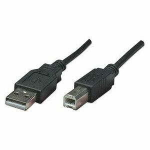 USB kábel (2.0), USB A samec - USB B samec, 3m, čierny vyobraziť