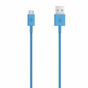 USB kábel (2.0), USB A samec - microUSB samec, 1m, modrý, DOPRADE vyobraziť