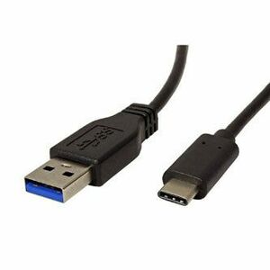 USB kábel (3.1), USB A samec - USB C samec, 0.5m, guľatý, čierny, plastic bag vyobraziť