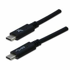 USB kábel (3.2 gen 1), USB C samec - USB C samec, 1m, 5 Gb/s, 5V/3A, čierny vyobraziť