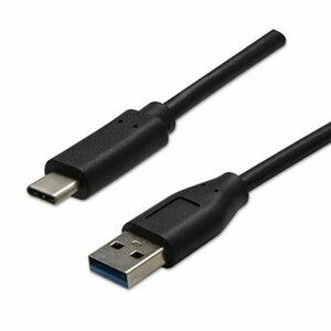 USB kábel (3.2 gen 2), USB A samec - USB C samec, 1m, 10 Gb/s, 5V/3A, čierny vyobraziť