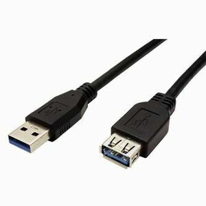 USB predlžovačka (3.0), USB A samec - USB A samica, 1.8m, čierna vyobraziť
