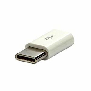 USB redukcia, (2.0), USB C samec - microUSB samica, biela vyobraziť