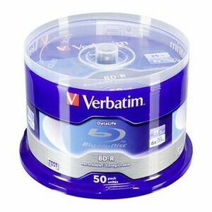 Verbatim BD-R, Single Layer 25GB, Blue Surface, Single Layer, spindle, 43838, 6x, 50-cake, No ID vyobraziť