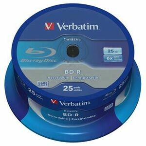 Verbatim BD-R, Single Layer 25GB, spindle, 43837, 6x, 25-pack vyobraziť