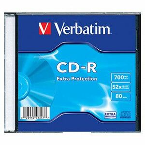 Verbatim CD-R, 43347, DataLife, 1-pack, 700MB, Extra Protection, 52x, 80min., slim box, pre archiváciu dať vyobraziť
