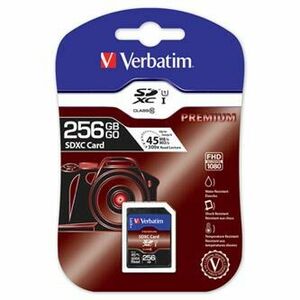 Verbatim Secure Digital Card Premium U1, 256GB, SDXC, 44026, UHS-I U1 (Class 10) vyobraziť