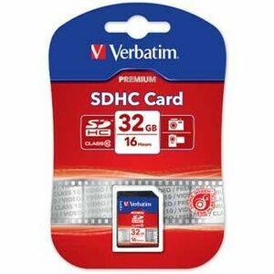 Verbatim Secure Digital Card Premium U1, 32GB, SDHC, 43963, UHS-I U1 (Class 10) vyobraziť