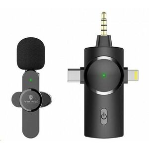 Viking bezdrôtový mikrofón s klipom M360, konektor USB-C / Lightning / 3, 5 mm jack vyobraziť