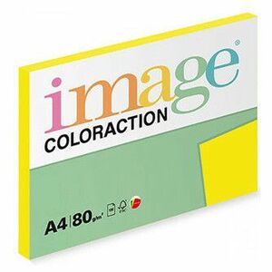 Xerografický papier Coloraction, Sevilla, A4, 80 g/m2, tmavo žltý, 100 listov, vhodný pre atramentový tlač vyobraziť