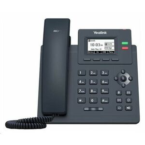 Yealink SIP-T31P IP telefón, 2, 3" 132x64 grafický, 2x RJ45 10/100, PoE, 2x SIP, s adaptérom vyobraziť