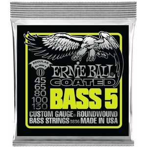 Ernie Ball 3836 Coated 45-130 Struny pre 5-strunovú basgitaru vyobraziť