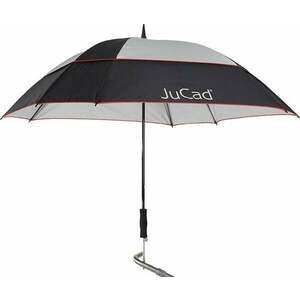 Jucad Telescopic Windproof With Pin Dáždnik Black/Silver/Red vyobraziť