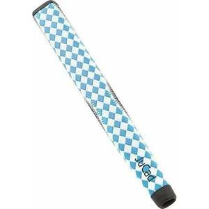 Jucad Coloured Standard White/Blue Check Pattern Grip vyobraziť