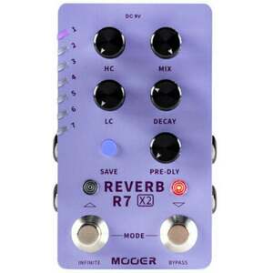 MOOER R7 X2 Reverb Gitarový efekt vyobraziť