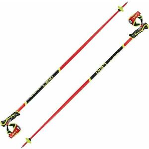 Leki WCR SL 3D Bright Red/Black/Neonyellow 120 cm Lyžiarske palice vyobraziť